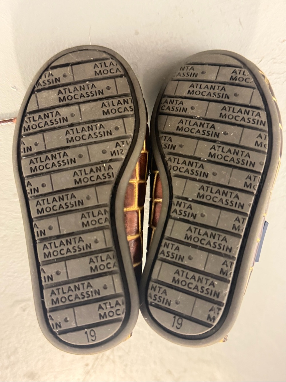 Kids' Brown Leather Moccasin Shoes